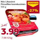Nõo Lihavürst
Põssafilee koorekastmes
500 g