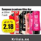 Allahindlus - Šampoon ja palsam Gliss Kur