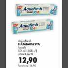 Allahindlus - Aquafresh hambapasta lastele