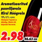 Aromatiseeritud puuviljavein Kirsi Hõõgvein