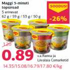 Allahindlus - Maggi 5-minuti
topsiroad