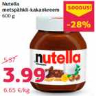 Allahindlus - Nutella
metspähkli-kakaokreem
600 g