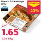   Суп с фрикадельками
300 г