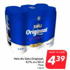 Allahindlus - Hele õlu Saku Originaal,
4,7%, 6 x 50 cl