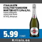 ITAALIA KPN KVALITEETVAHUVEIN MARTINI ASTI