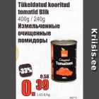Tükeldatud kooritud tomatid Blik