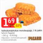 Suitsukanapirukas murulauguga, 3 tk pakis