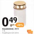 Hauaküünal, 20 h 1 tk
