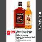 Allahindlus - • Rumm Captain Morgan
Jamaica Rum, 40%, 50 cl; • Muu piiritusjook
Captain Morgan Spiced Gold,
35%, 50 cl