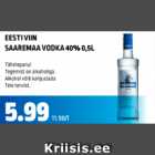 Allahindlus - EESTI VIIN SAAREMAA VODKA