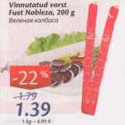 Vinnutatud vorst Fuet Nobleza, 200 g