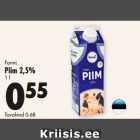 Allahindlus - Farmi
Piim 2,5%,
1 l 