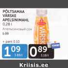 PÕLTSEAMAA VÄRSKE APELSINIMAHL 0,28 L