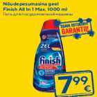 Nõudepesumasina geel
Finish All In 1 Max, 1000 ml
