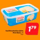 Vanillimaitseline jäätis
Rimi Basic, 1 l
