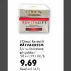 Allahindlus - L"Oreal Revitalift Päevakreem