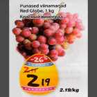 Allahindlus - Punased viinamarjad Red Globe, 1kg