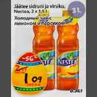 Jäätее sidruni ja virsiku, Nestea, 2x1,5l