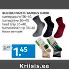 BOLERO NAISTE BAMBUS SOKID