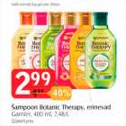 Šampoon Botanic therapy, erinevad