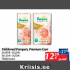 Allahindlus - Mähkmed Pampers, Premium care 