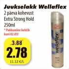 Juukselakk Wellaflex
2 päeva kohevust
Extra Strong Hold
250ml