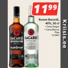 Allahindlus - Rumm Bacardi,
40%, 50 cl