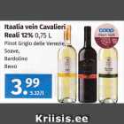 Itaalia vein Cavalieri 
Reali 12% 
0,75 L
