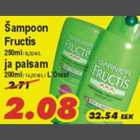 Allahindlus - Šampoon Fructis ja palsam