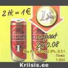 Õlu A. Le Coq 2,9%, 0,5 l