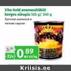 Allahindlus - Vita Gold ananassitükid
kerges siirupis