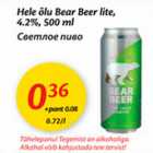 Hele õlu Bear Beer lite
