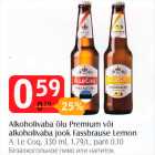 Allahindlus - Alkohoolivaba õlu Premium või alkohoolivaba jook Fassbrause Lemon