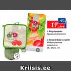 1.Köögikomplekt  2.Köögirätikute komplekt 38x63cm; 2 tk