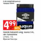 Meeste bokserid Long, suurus S-XL, värv tumesinine