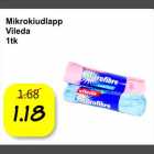 Mikrokiudlapp Vileda 1tk