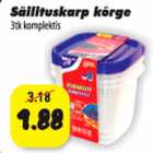 Säilituskarp kõrge 3 tk komplektis 