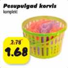 Pesupulgad korvis komplekt