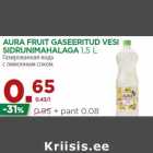 AURA FRUIT GASEERITUD VESI
SIDRUNIMAHALAGA 