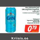 Allahindlus - Muu alkohoolne jook
GIN Long Drink Grapefruit