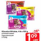 Allahindlus - Kiisueine Whiskas, 4 tk x 100 g

