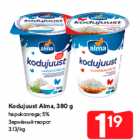 Allahindlus - Kodujuust Alma, 380 g

