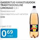 Allahindlus - GASEERITUD KARASTUSJOOK TRADITSIOONILINE LIMONAAD 1,5 L