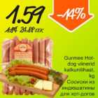 Allahindlus - Gurmee Hot-dog viinerid kalkunilihast