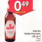 Alkohol - Hele õlu Walter Premium, 5%, 50 cl