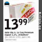 Hele õlu A.Le Coq Premium Export