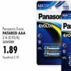 Allahindlus - Panasonic Evoia patareid AAA