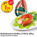 Poolsuitsuvorst Krakov, A-Vorst, 300 g