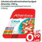 Allahindlus - Jahutatud krabimaitselised pulgad
Atlantika, 250 g
