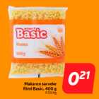 Allahindlus - Makaron sarveke
Rimi Basic, 400 g